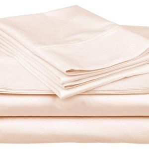 Kemberly 1000-Thread-Count 100% Cotton Sheet Ivory Cal King-Sheets Set, 4-Pc.